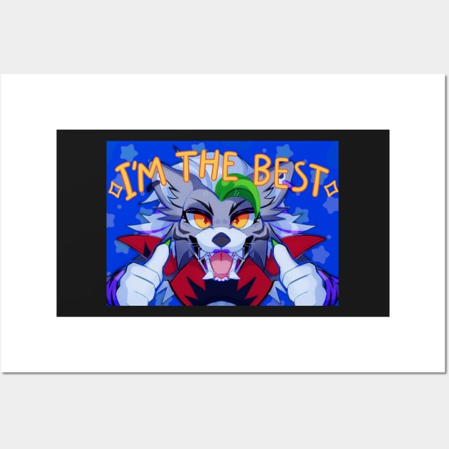 Roxanne Wolf "I'm the best" - FNAF Security Breach Wall Art by Chycero